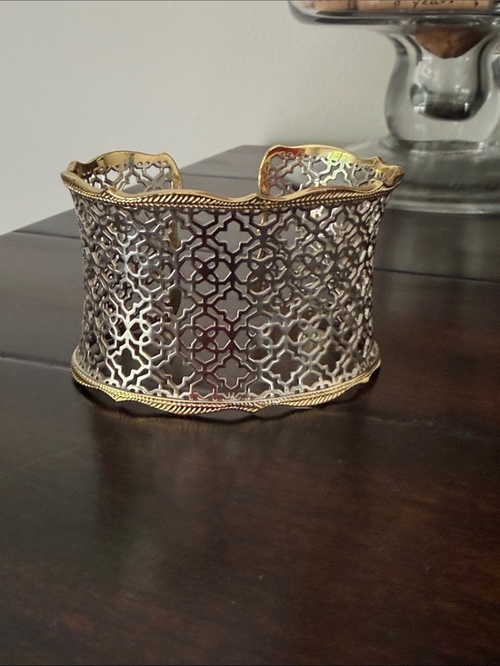 Kendra Scott Jewelry - Kendra Scott Two-Tone Filigree Cuff Bracelet - Gold and Silver